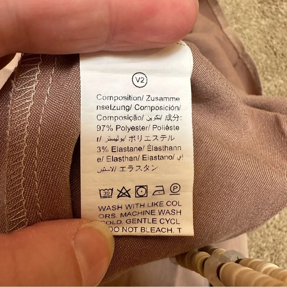 Loness Pleated Preppy Schoolgirl Academia Tennis Skirt Tan Camel Large - Picture 5 of 9